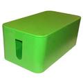 Electriduct Cable Bin Mini w/ Surge Protector- Lime Green PD-ED-CBM-LG